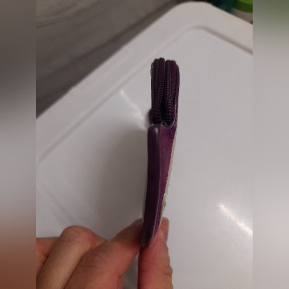 Coach Tweety Bird Suede Leather Patent Coin Purse Zip Pouch Y2K - Picture 4 of 14